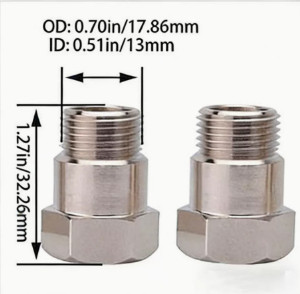 Non pack of 2 – UNIVERSAL short and long spacers spark plugs/sensors New