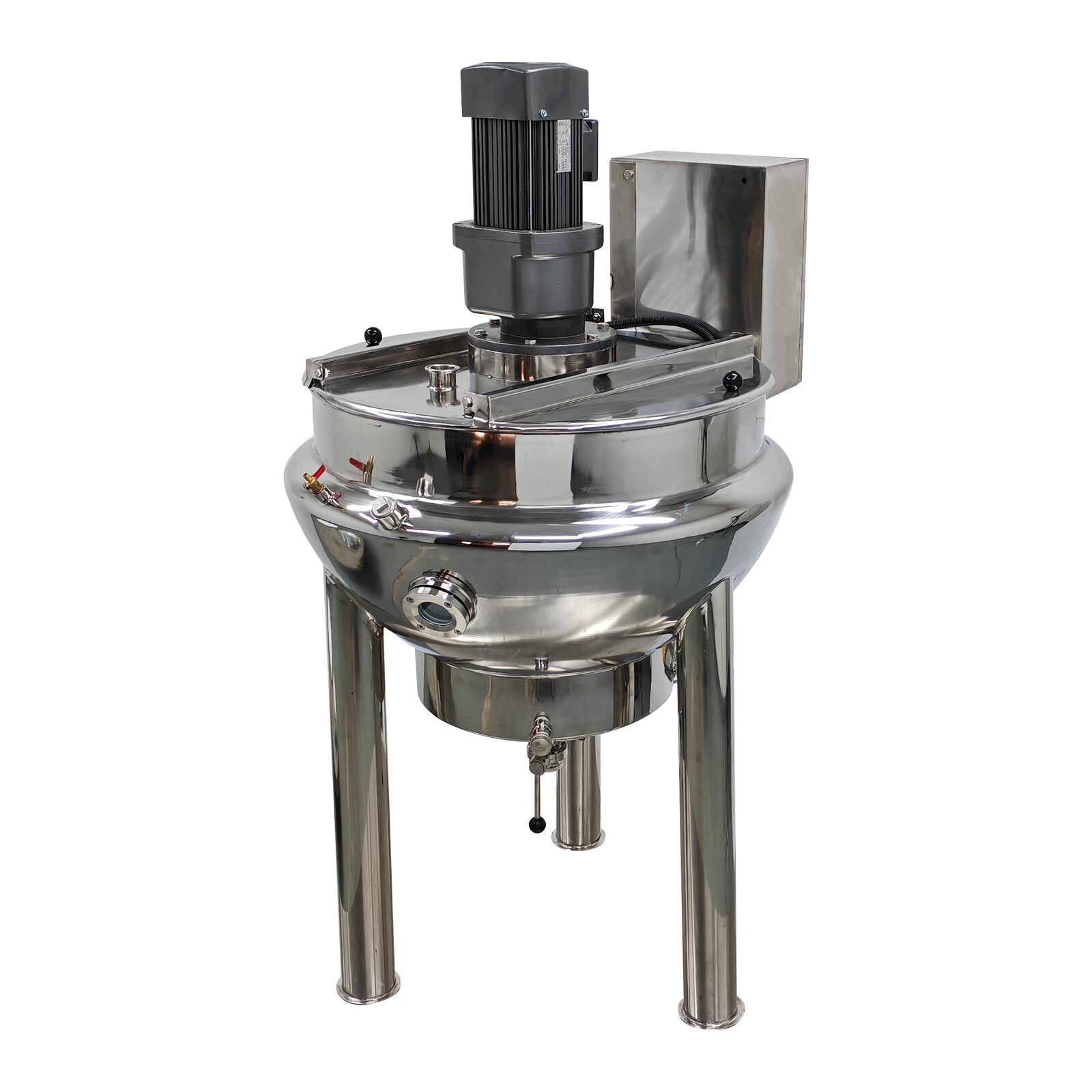 220V Jacketed Kettel Commercial Sandwich Pot Scraper100L 26.5Gal 27.6*18.1in Pot