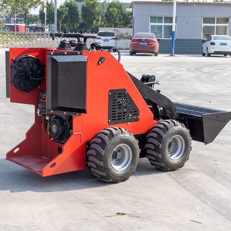 Wheel Mini Skid Steer Loader Stand On 13.5HP b&s Engine 320kg pick up