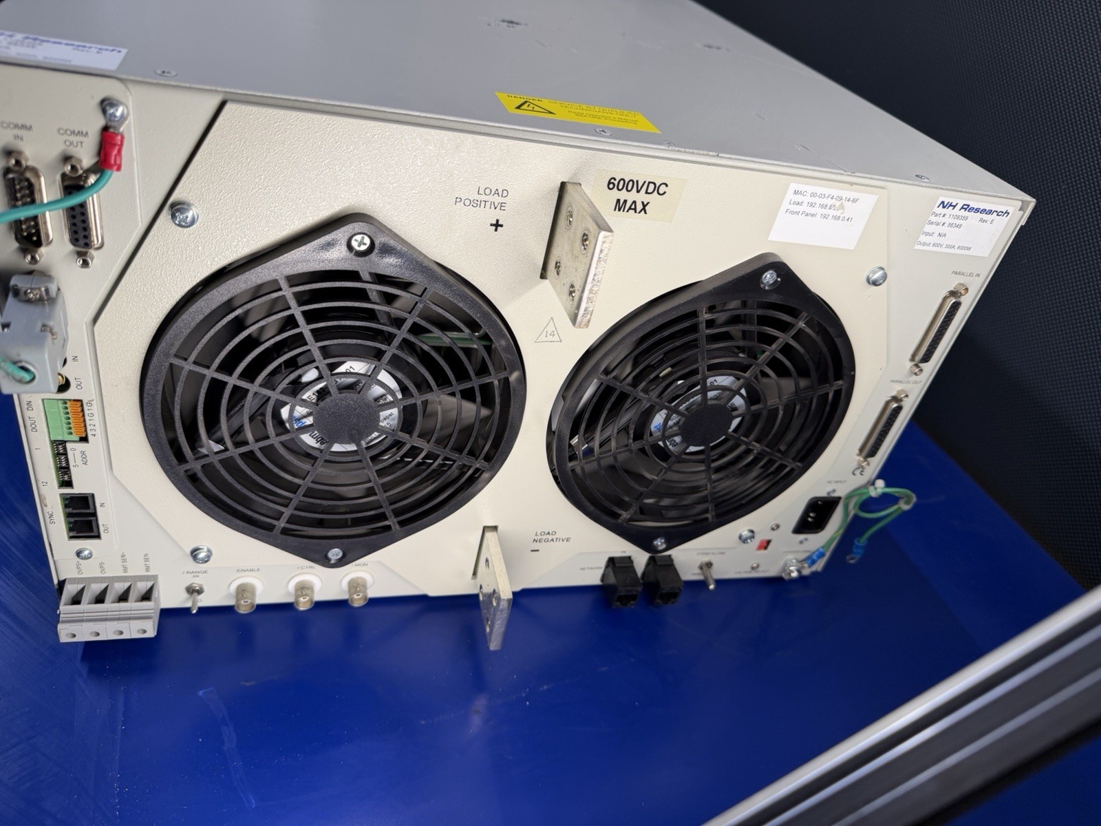 NH Research 4760 LXI 7” Display DC Load 6KW Master, 600V 300A, 6000W