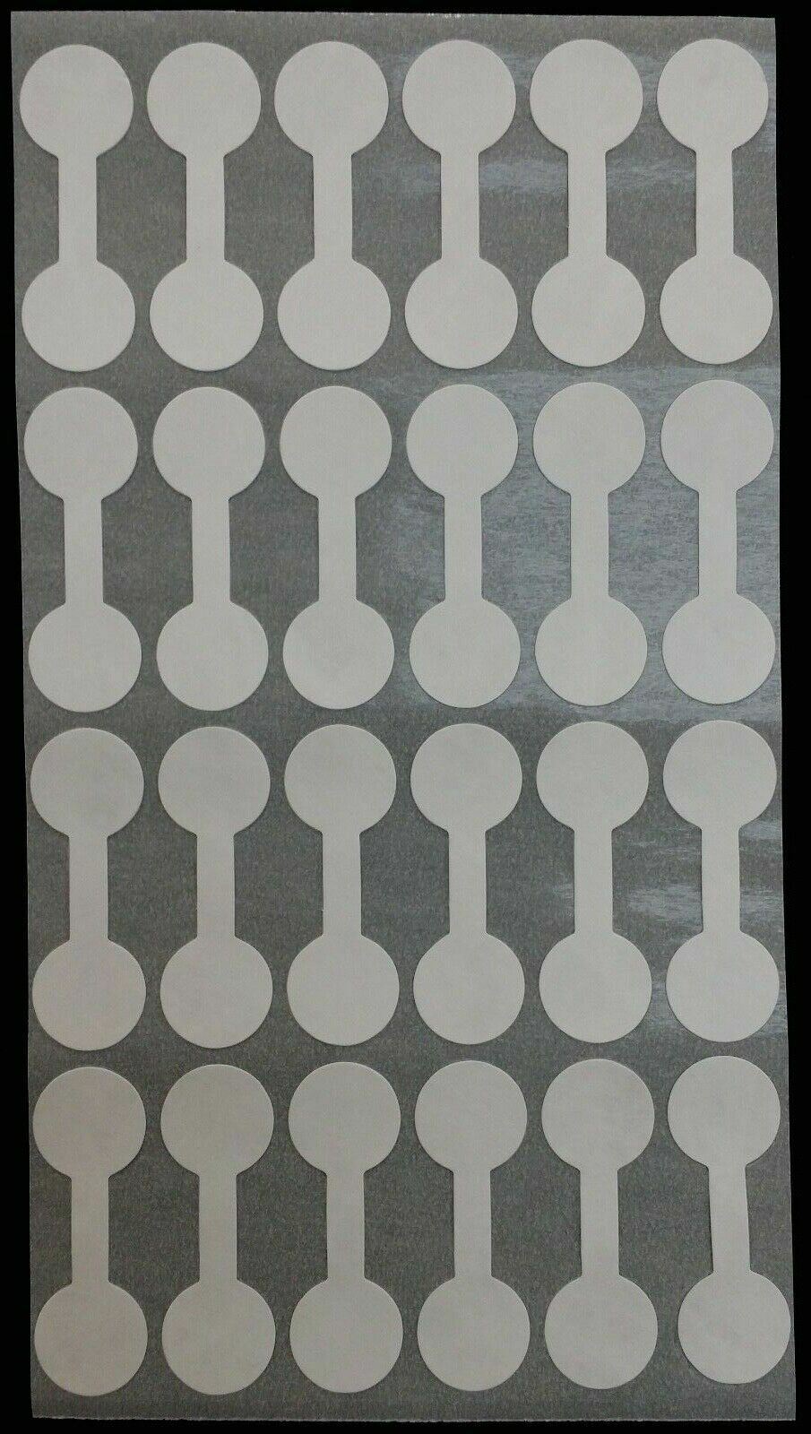 1000 PCS White Price Tags Stickers, Jewelry Round Barbell Labels Dumbbell Tags