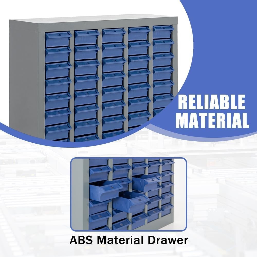 40 Drawers Parts Cabinet, Bolt & Nut Storage, Hardware Tool Organization Shelves