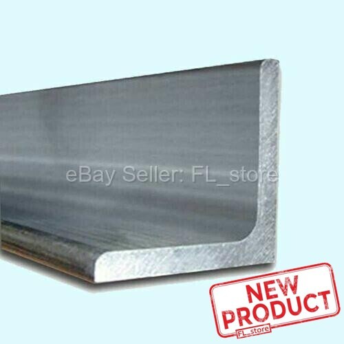 Aluminum Angle 3/8″ x 3″ x 3″ x 4 Feet Unpolished Alloy 6061 90 Degrees Stock