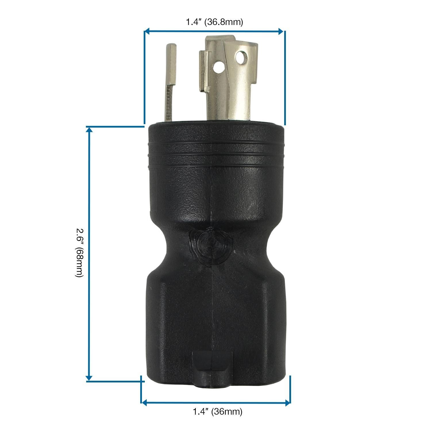 Conntek Plug Adapter NEMA L5-30P to 5-15/20R 30Amp 125V to 15/20Amp 125V