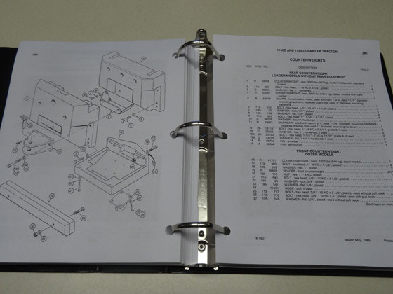 Case 1150D/1155D Crawler Dozer Bulldozer Parts Catalog, Manual, List, Book, NEW