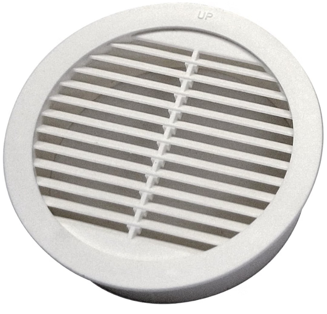 GAF Master Flow 4 in. Resin Circular Mini Wall Louver Soffit Vent 4Pk RLSC4