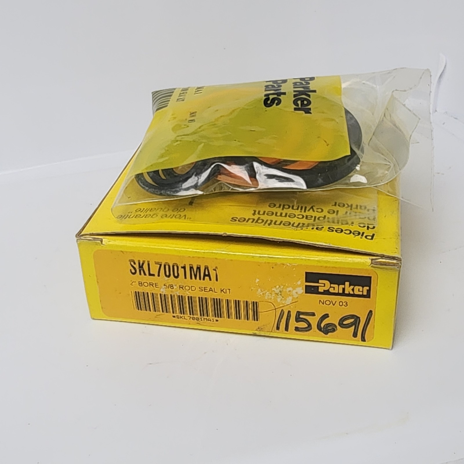 New PARKER SKL7001MA1 / SKL 7001MA1 2″ Bore, 5/8″ Rod Seal Kit (Open Bag)