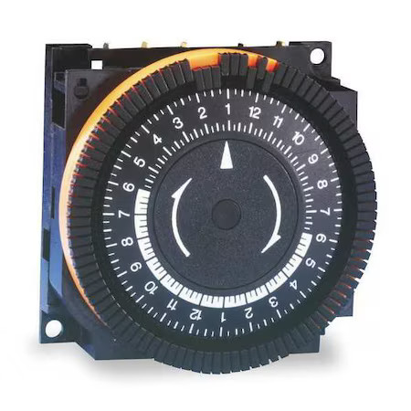 Borg Ta-4150 Electromechanical Timer, 24 Hr, Spst, Steel