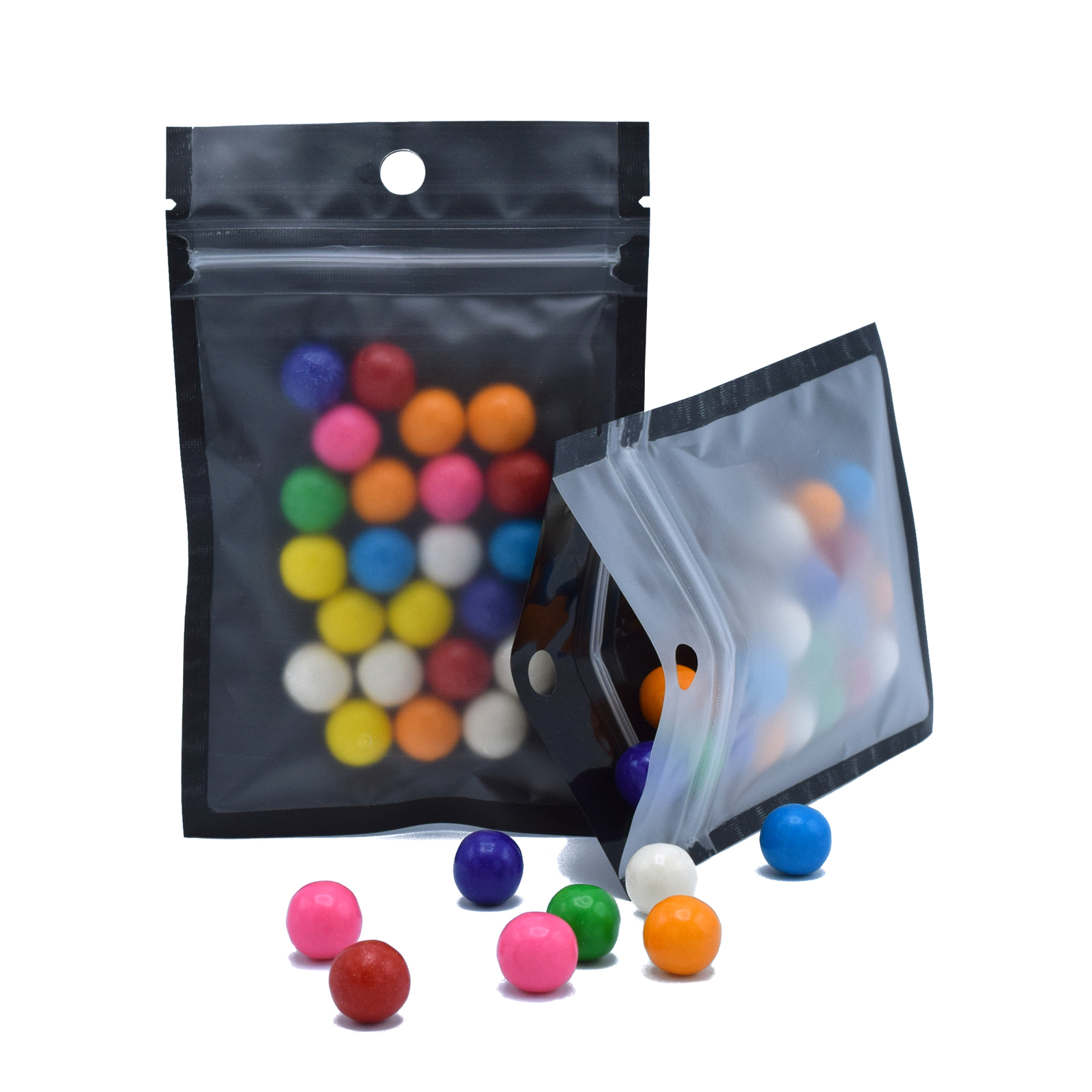 QQ Studio 10x18cm Black Food Safe QuickQlick™ Flat Candy Bag with Hang Hole