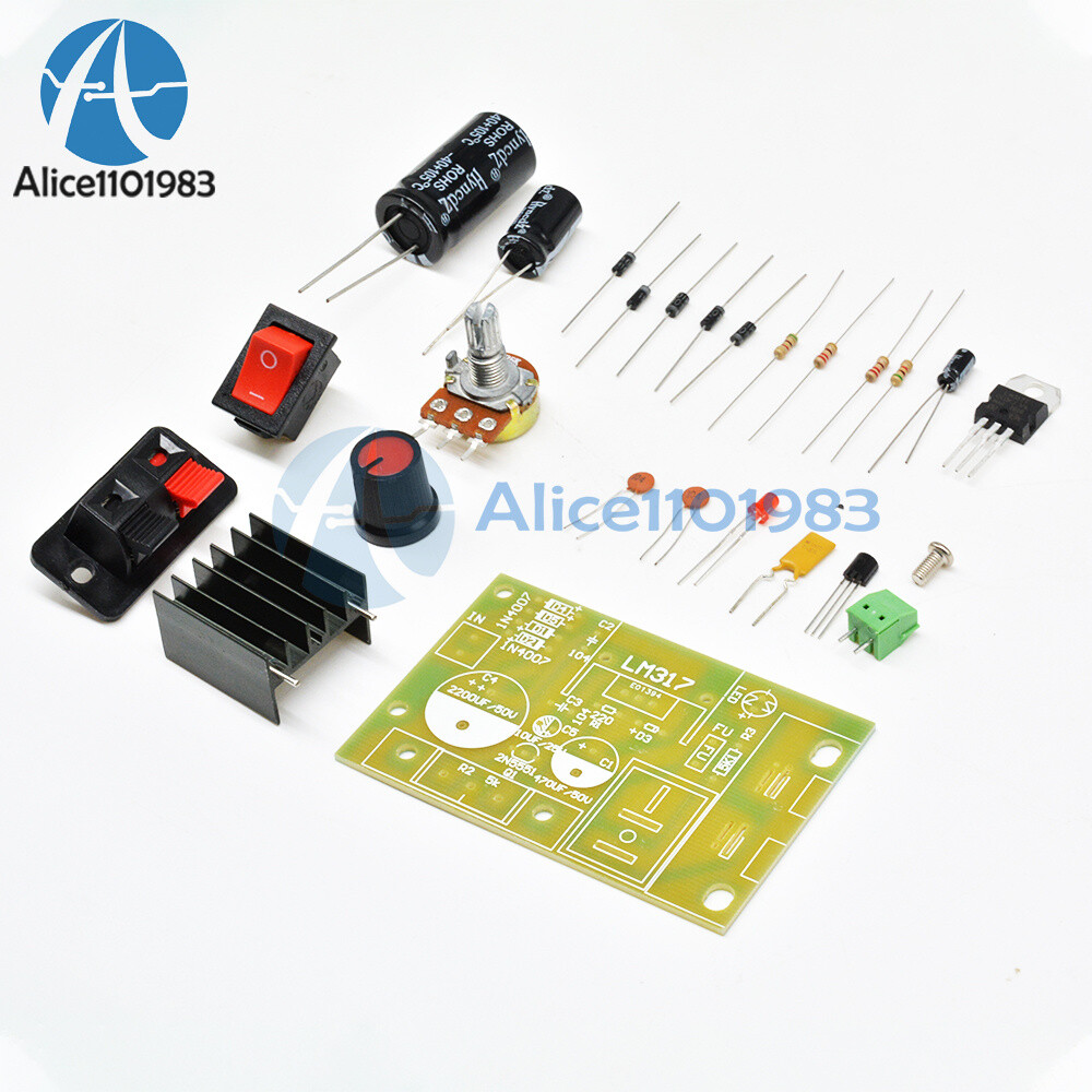 LM317 Step-down DC 5V-35V to 1.25V-30V DIY Kits AC/DC Power Supply Module