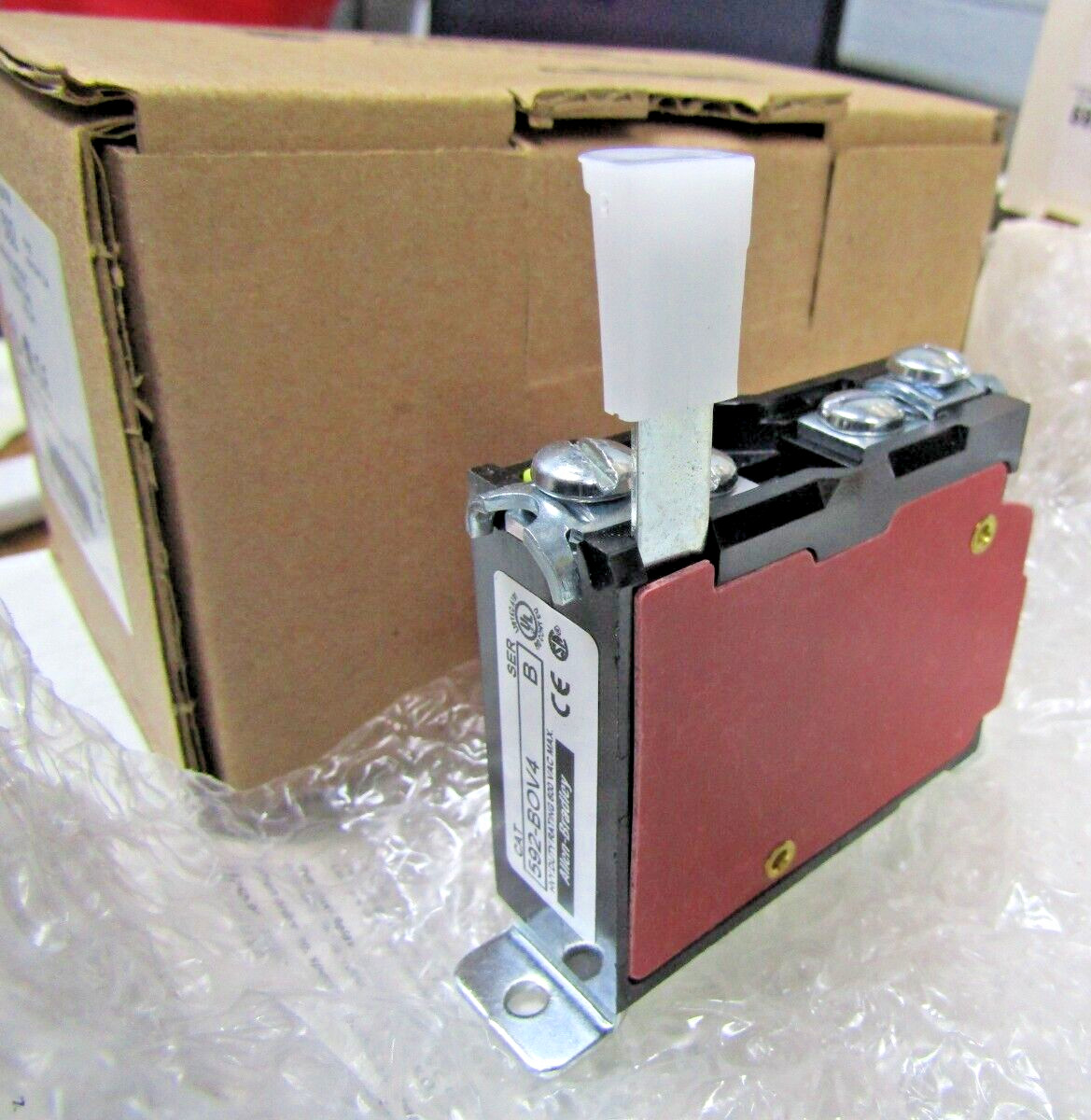 🔥NEW ALLEN BRADLEY 592 MANUAL RESET OVERLOAD RELAY 592-BOV4 600 VAC SERIES B