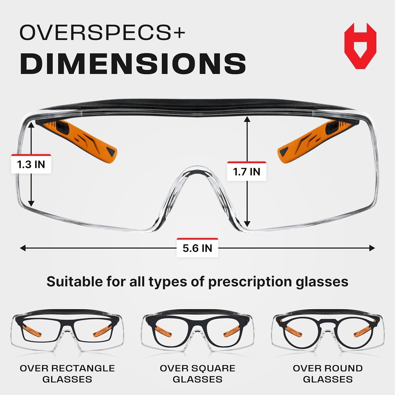 Over-Eyeglass Safety Goggles – Abrasion Resistant & Lightweight Design