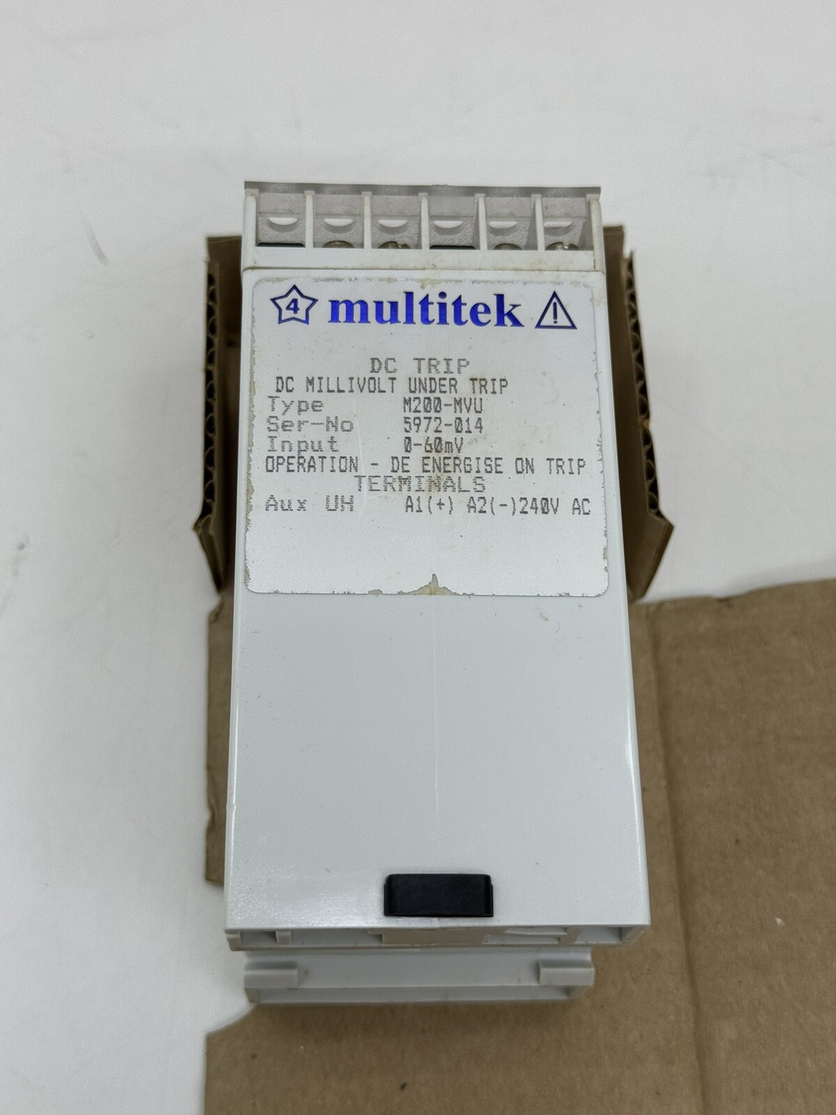 MULTITEK M200-MVU DC MILLIVOLT UNDER TRIP 0-60mV