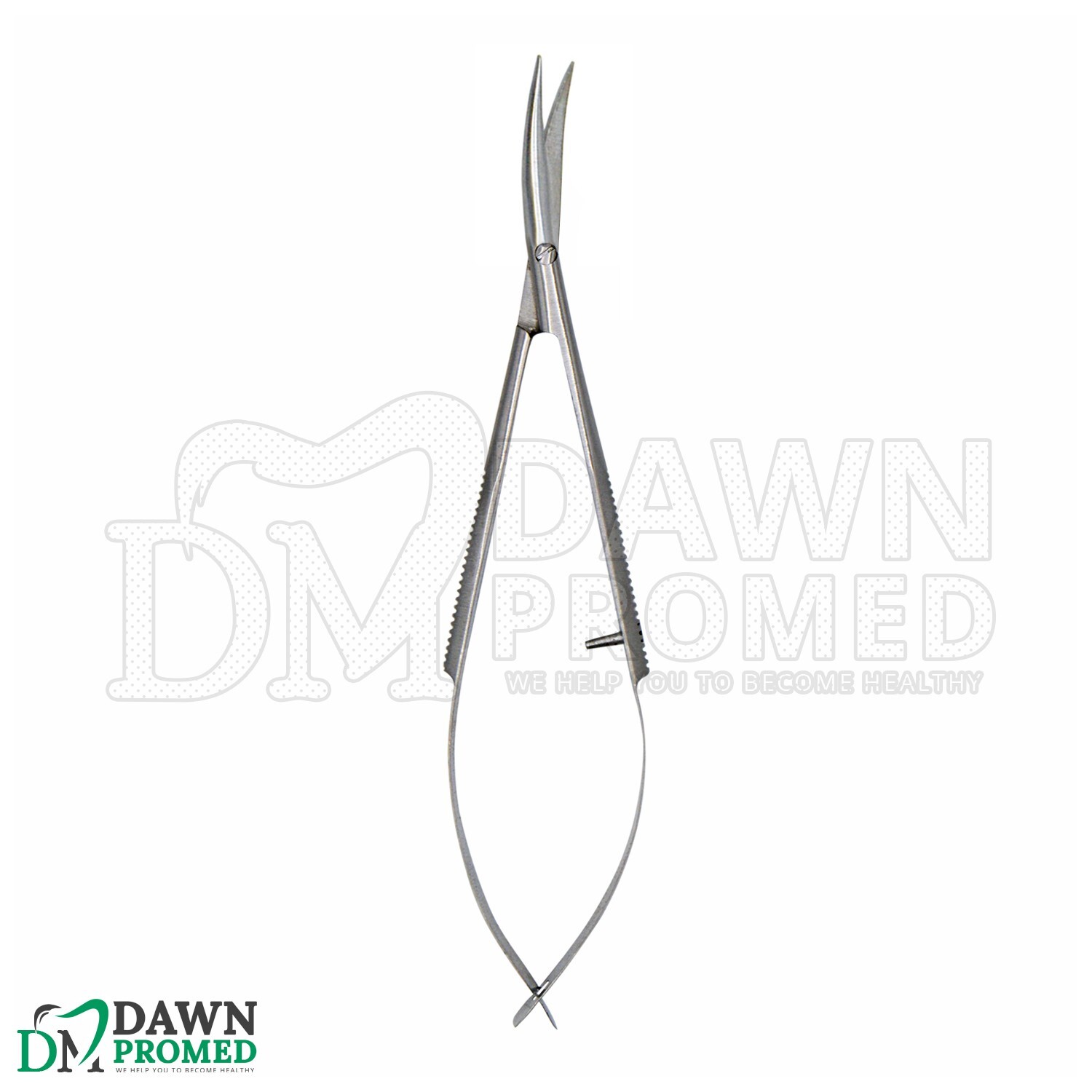 Castroviejo Scissors Curved 4.5″ Micro Surgery Ophthalmic Surgical Instrument