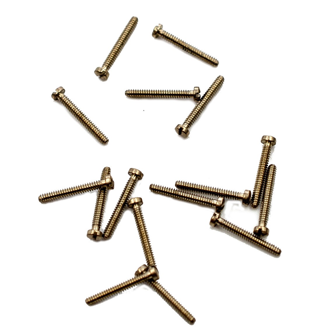 00-90 Slot Head Machine Screw, 5/16″, Nickel Silver, 100 Count