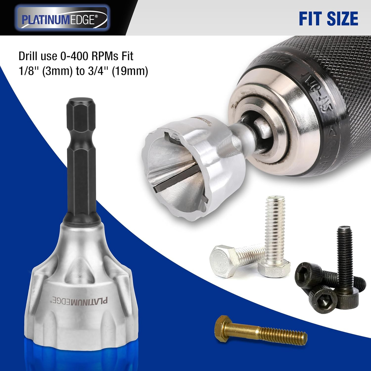 Deburring External Chamfer Tool with 3 Tungsten Carbide