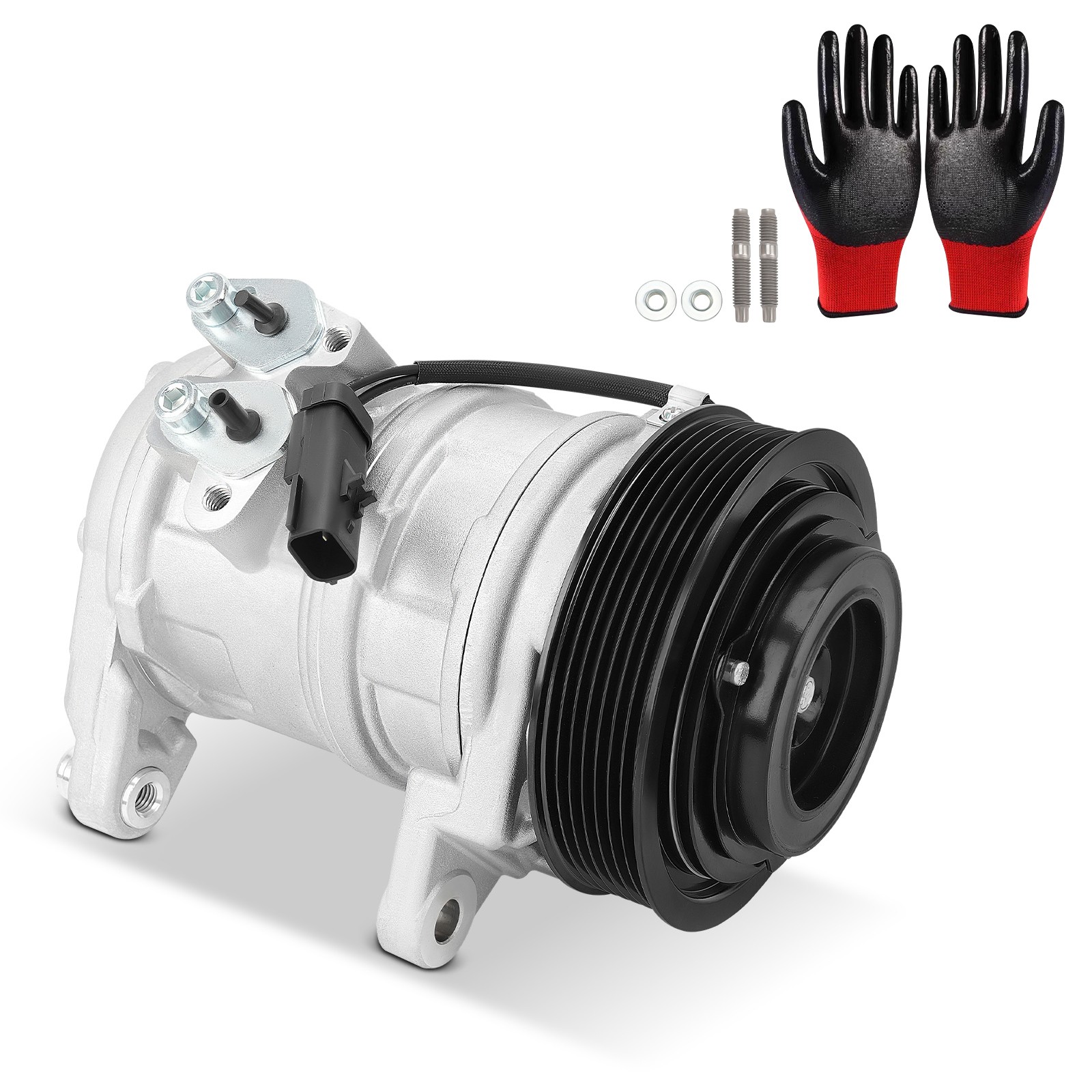 AC Compressor with Clutch for Dodge Ram 1500 2500 3500 2003-2008 5.7L 10PA17C