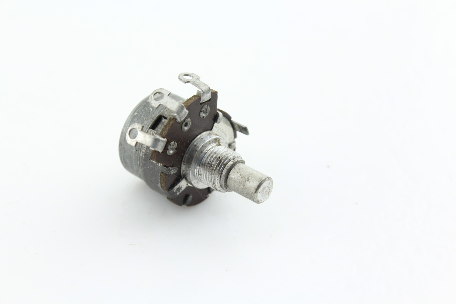 Vintage 1955 Stackpole 1M Ohm Audio Taper Potentiometer Switched RF Shield Cup