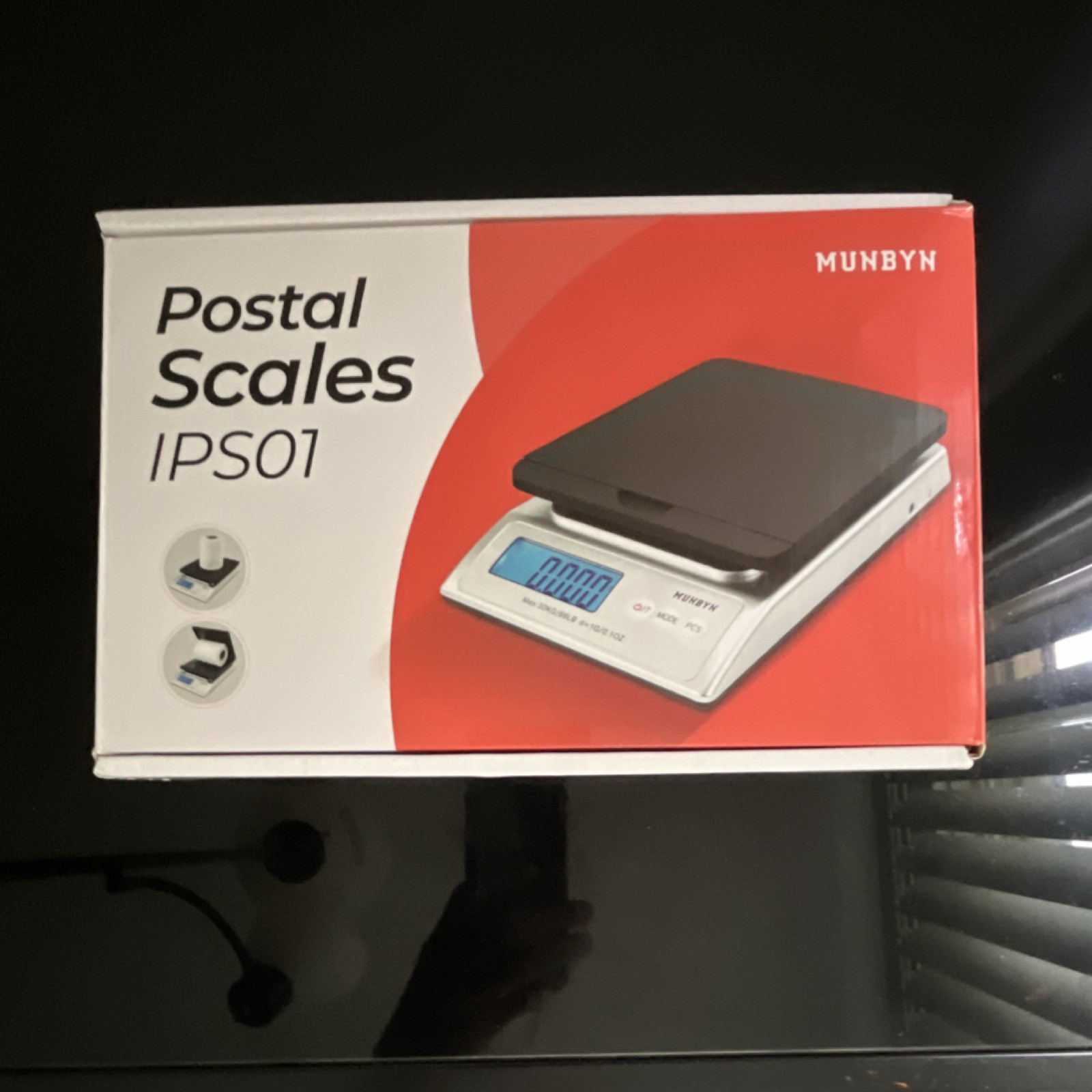 MUNBYN IPS01 Postal Scale Backlit LCD Display w/ AC Power Adapter