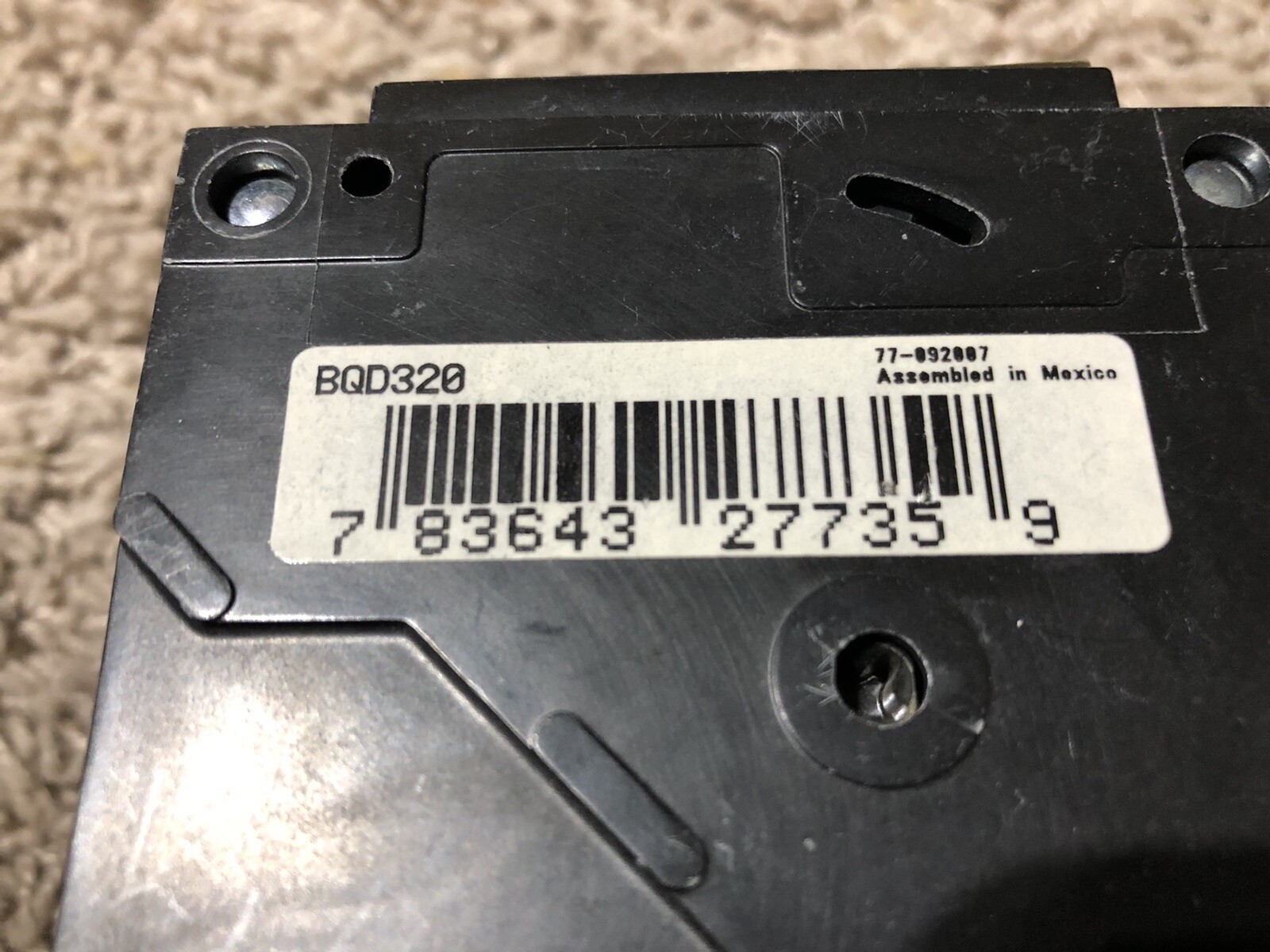 Siemens BQD320 3 Pole 20 Amp 480 Volt 3 Pole Breaker