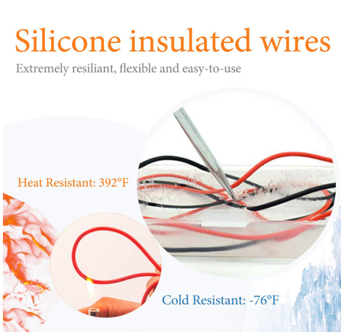 Kit de cables de prueba de silicona suave para electricistas CAT III 1000V y CAT