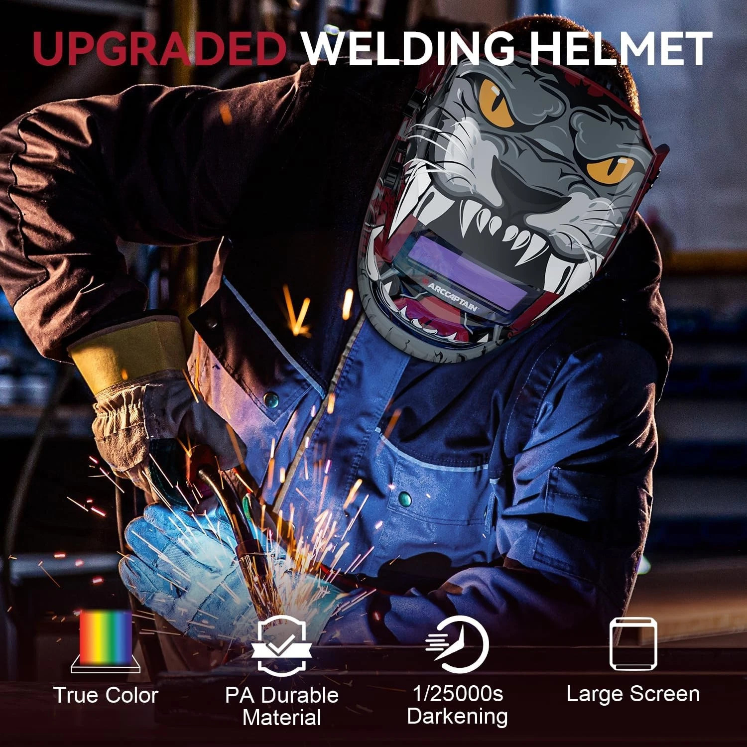 ARCCAPTAIN CUT55 MP Plasma Cutter – 55A, Non-HF Blowback Pilot Arc 120V/240V