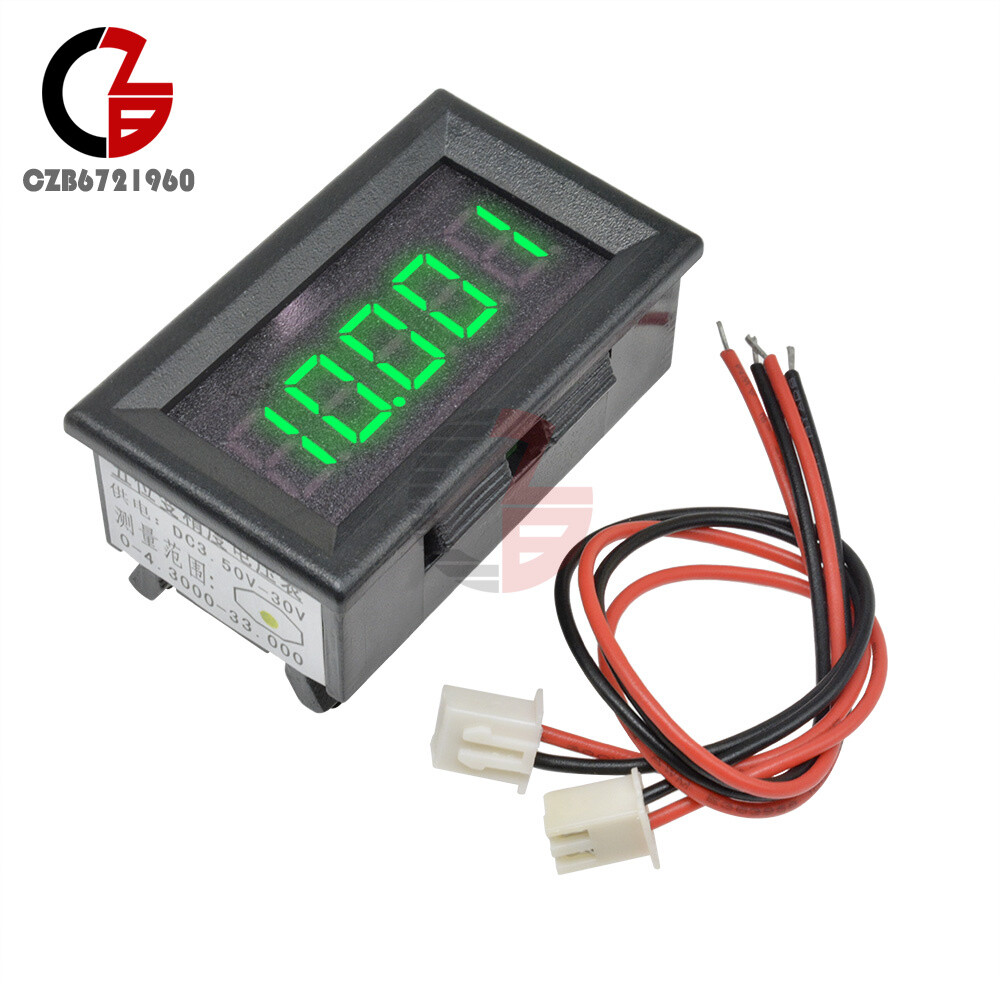 Green LED 5 Digit DC 0-4.3000-33.000V Precision Digital Volt Meter Voltage Panel