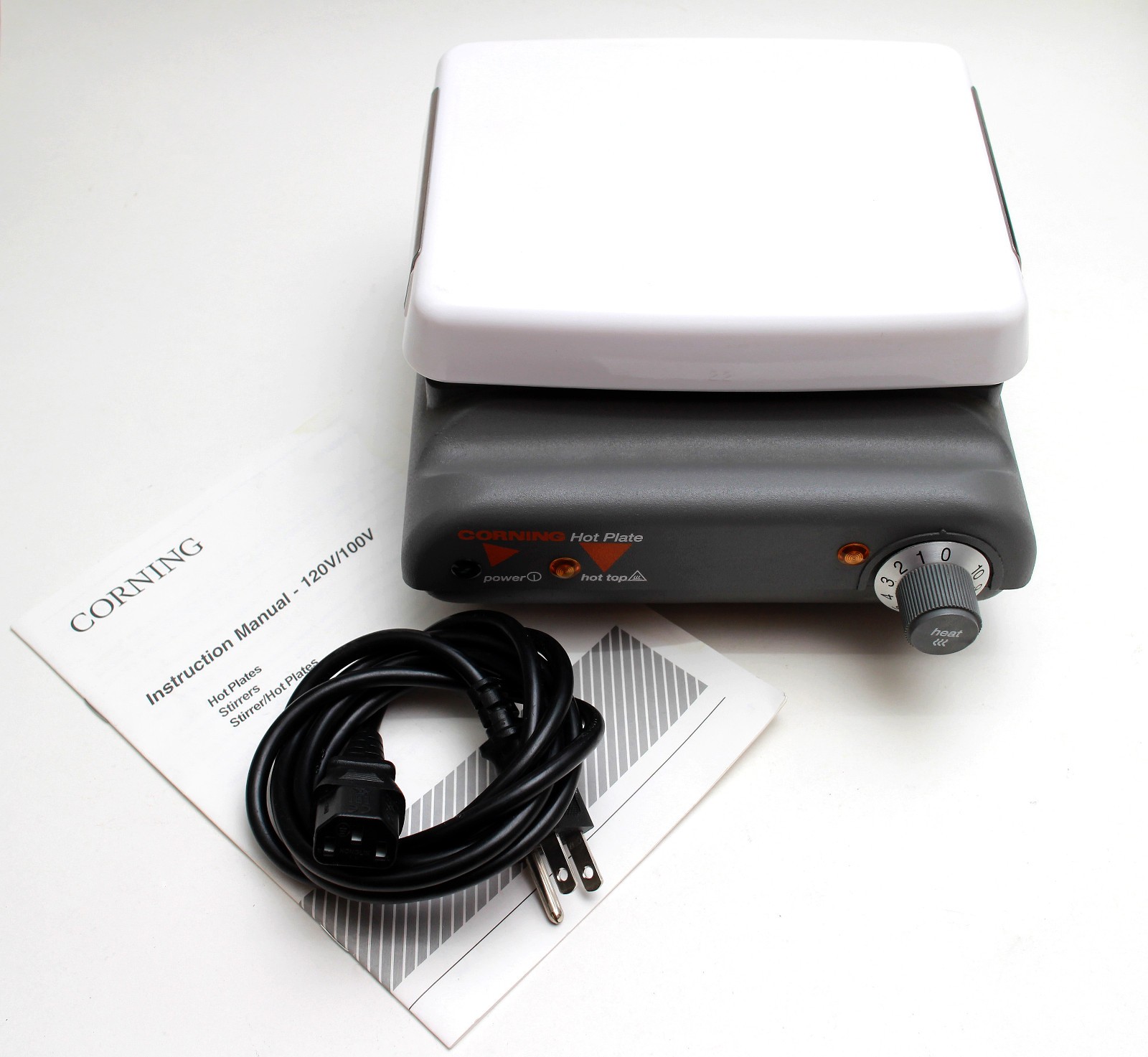 Corning PC-400 Laboratory Hot Plate 5×7 Pyroceram Top 120V 620W Tested Working