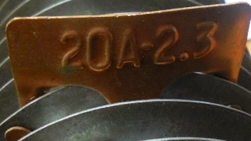 UNKNOWN BRAND ELECTRICAL RESISTOR 20A-2.3, OAL 17 1/4″, 1 3/4″ OAD