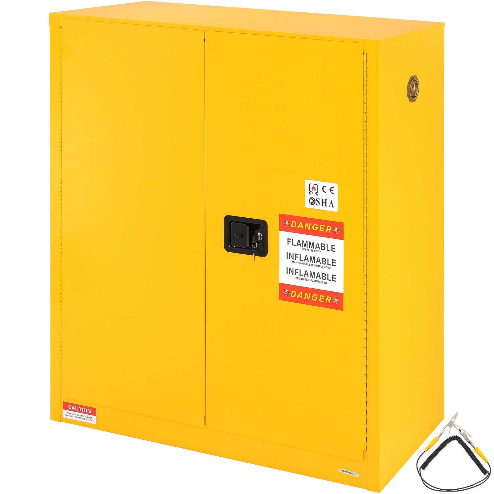 Uimoso Flammable Safety Cabinet Liquid Storage 30 Gal 43.1×18.1×50.1 in Cabinet