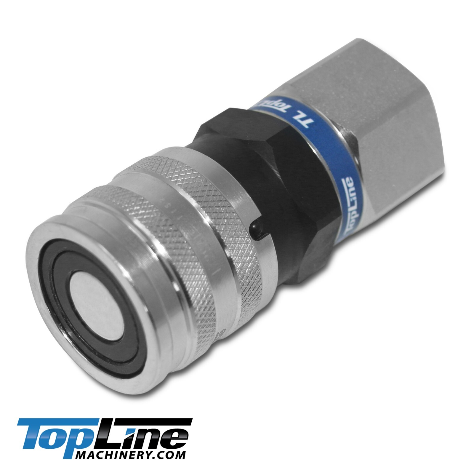 3/4″ SAE Thread Flat Face Quick Connect Coupler Skid Steer, 1/2 ISO 16028 TL22