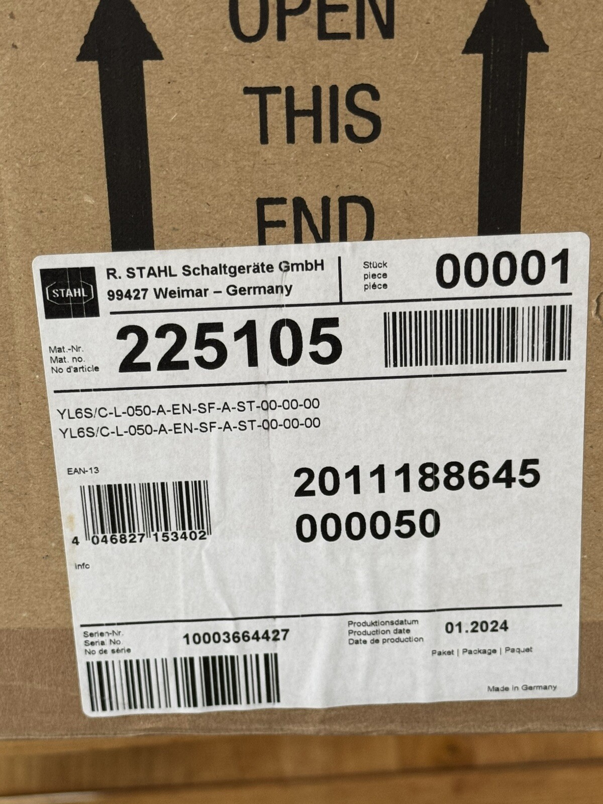 Stahl Audible Visual Signal Horn Strobe Unit XP Explosion Proof YL6S/C-L-050-A