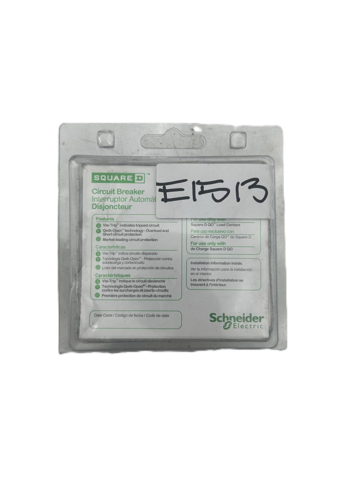 Square D QO130C Circuit Breaker 30A 1-Pole 120/240VAC