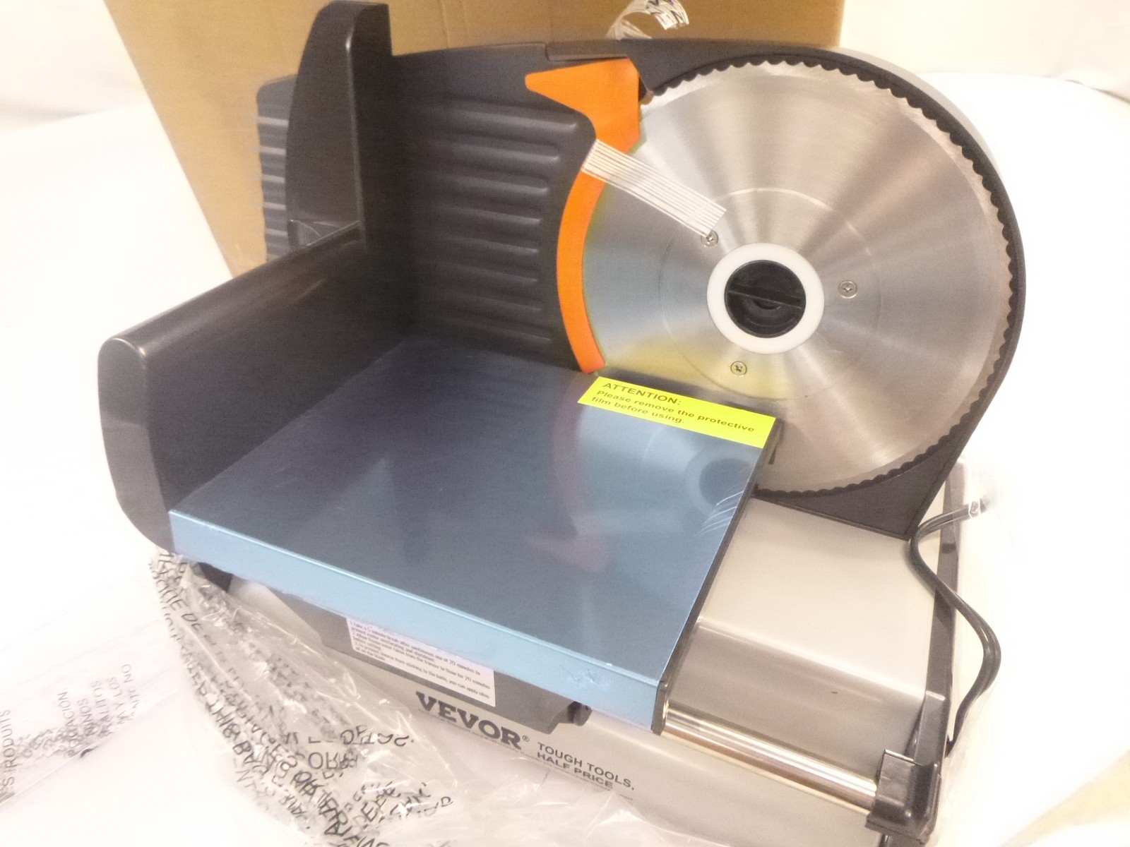 Vevor Deli Meat Slicer 1A-FS201Q 180W w/ Pair Premium SUS420 Blades