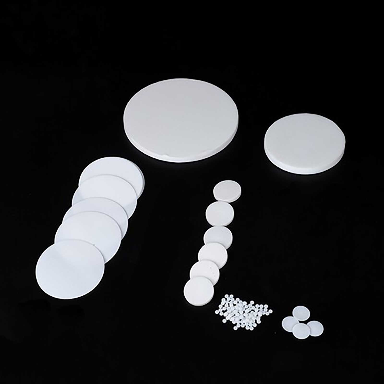 Ø 5mm-150mm PTFE Solid Round Seal Gaskets Disc Thick 0.5/1/1.5/2/3/4/5/6/8-10mm