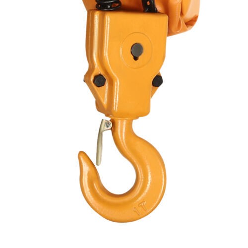 110V 1.6KW 2204LBS 1Ton Electric Chain Hoist Single Phase Hoist Crane 10FT Chain