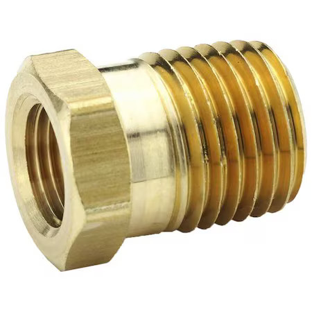 Parker 209P-12-6 Hex Bushing Brass Bushing, 3/8 In Female Npt X 3/4 In Male Npt