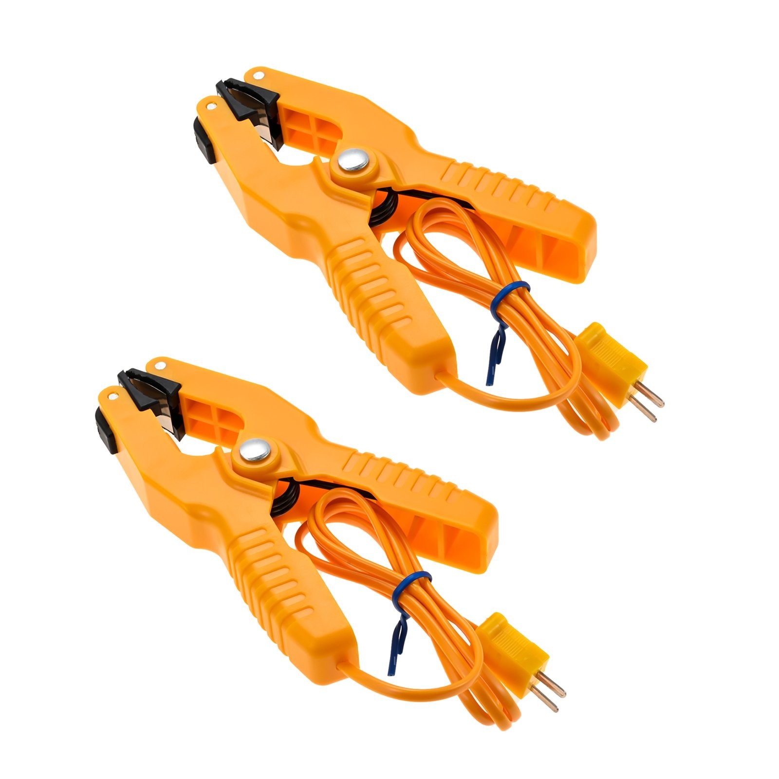 2x K-Type Thermometer Lead Probe Pipe Clamp for Fieldpiece Gauges HVAC &Plumbing