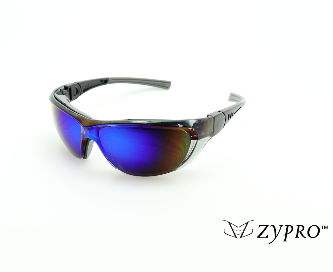 Tinted Safety Glasses Sport Sunglasses – Adjustable Temples with Case & Pouch