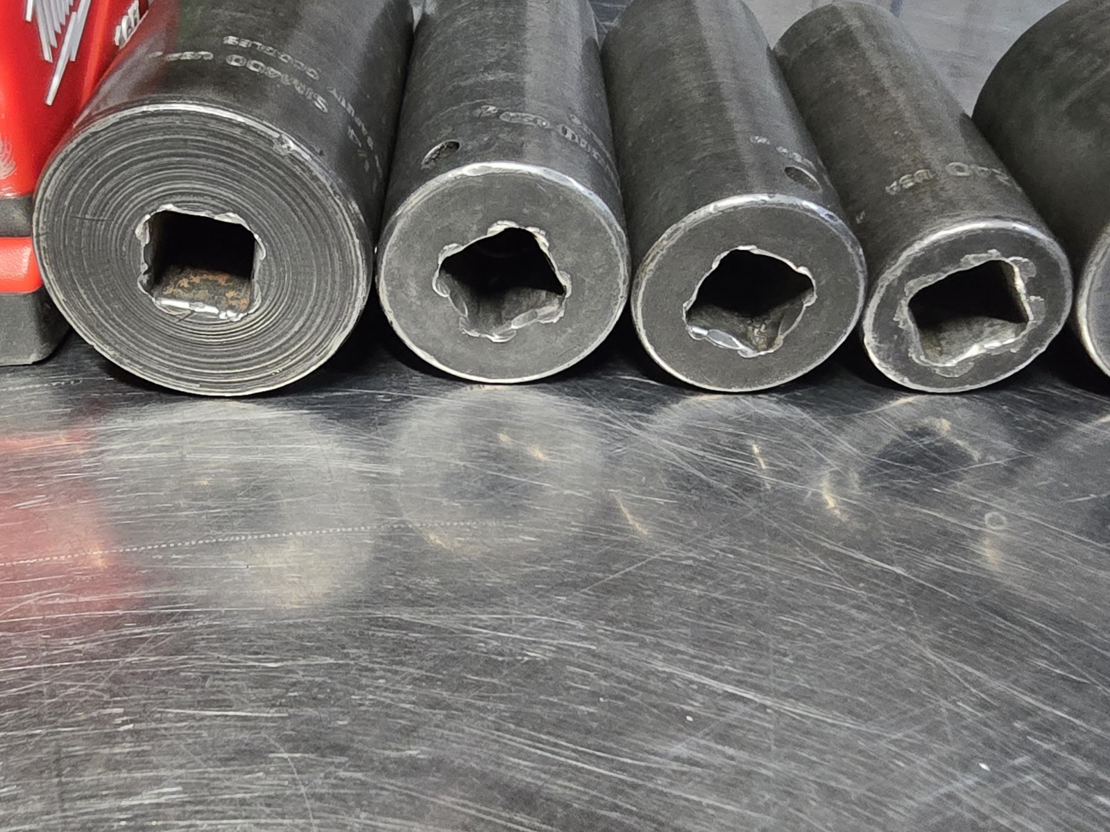 Snap On 1/2 Drive SAE Standard Impact Socket Lot. Part Numbers On Pics