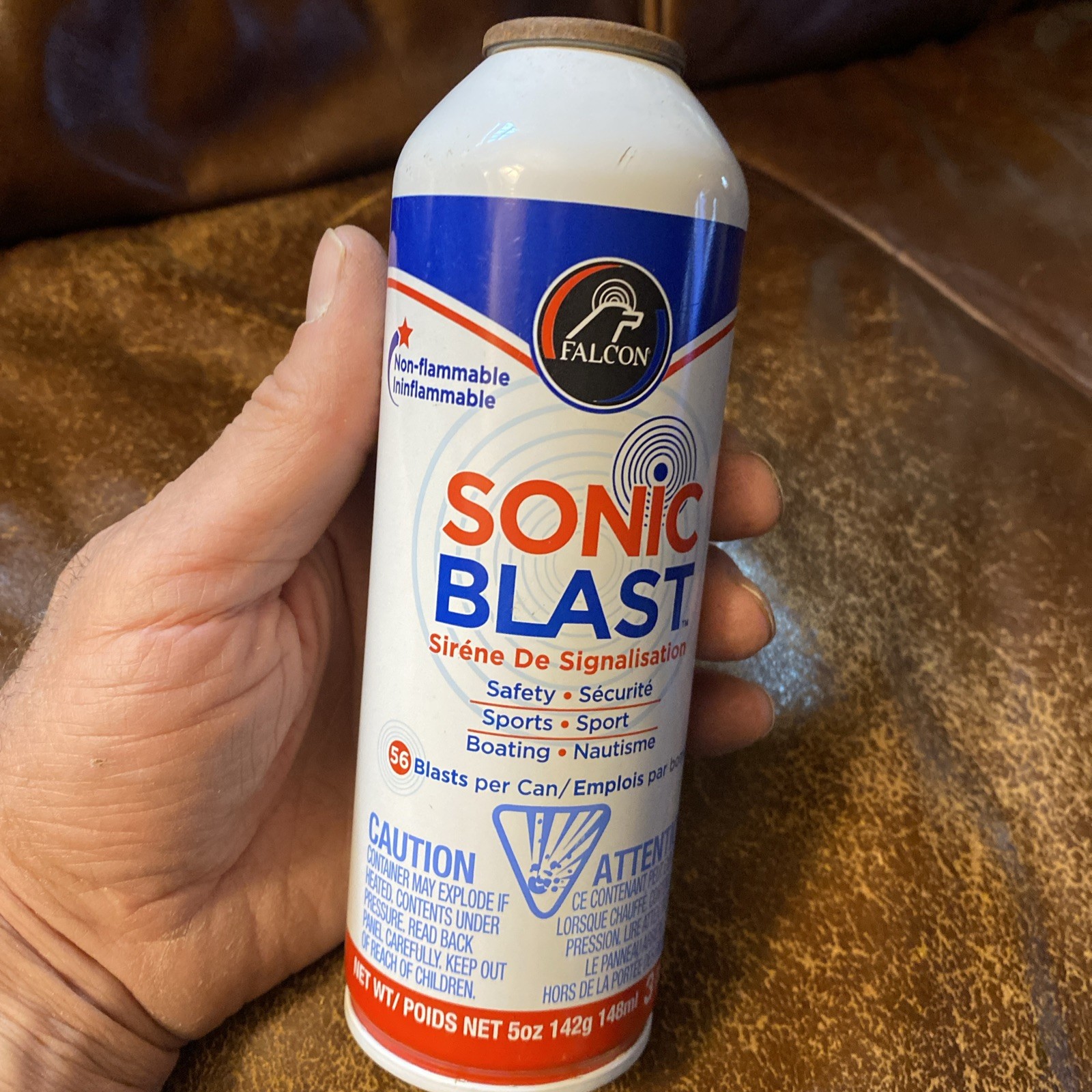 Falcon Sonic Blast Safety Horn Refill Canister 5 Oz. Fsb5r 120 Db Can Only