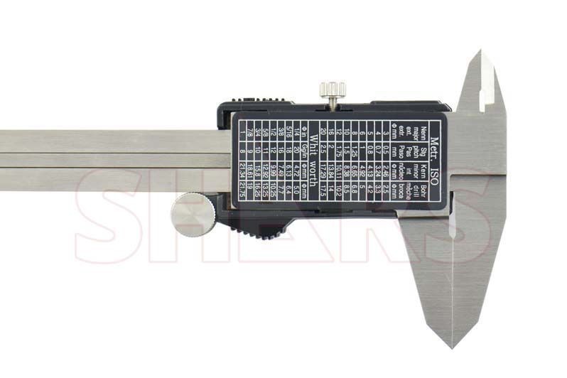 SHARS 6″ 150mm Electronic Digital Caliper Stainless Large LCD .0005” New P]