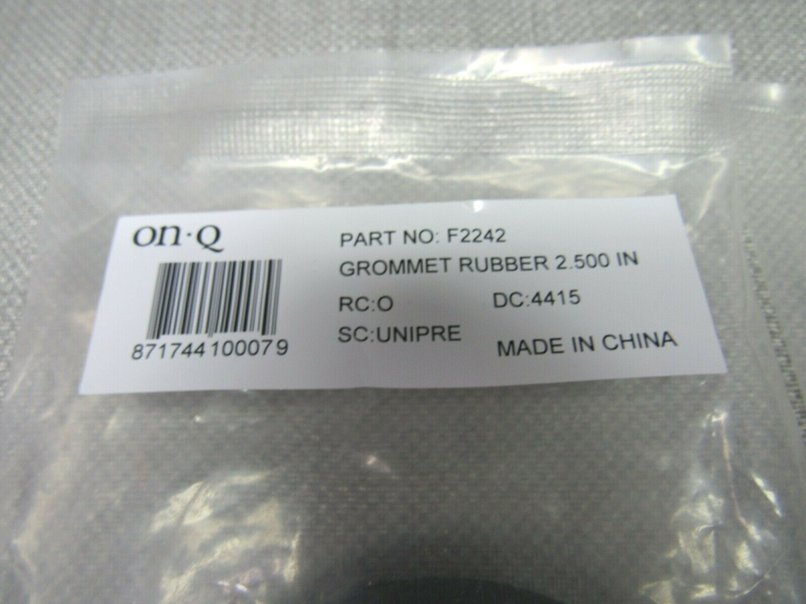 ON-Q F2242 Grommet Rubber 2.500 IN Lot of 2