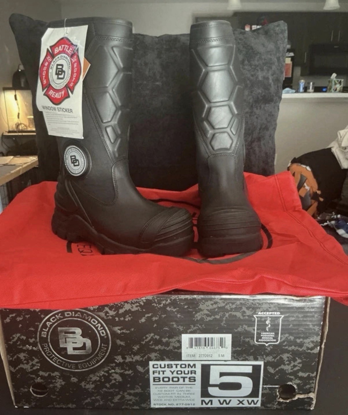 Black Diamond Protective Equipment Battle Ready Firefighter Boots Men’s 5M NFPA