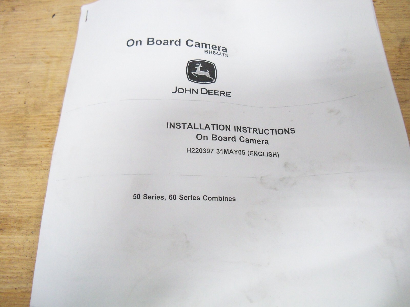John Deere Camera observation system STS Combines 9570 9650 9670 9770 9870