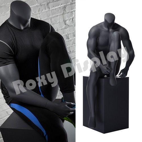 Male Fiberglass Headless Athletic style Mannequin Dress Form Display #MZ-NI-5