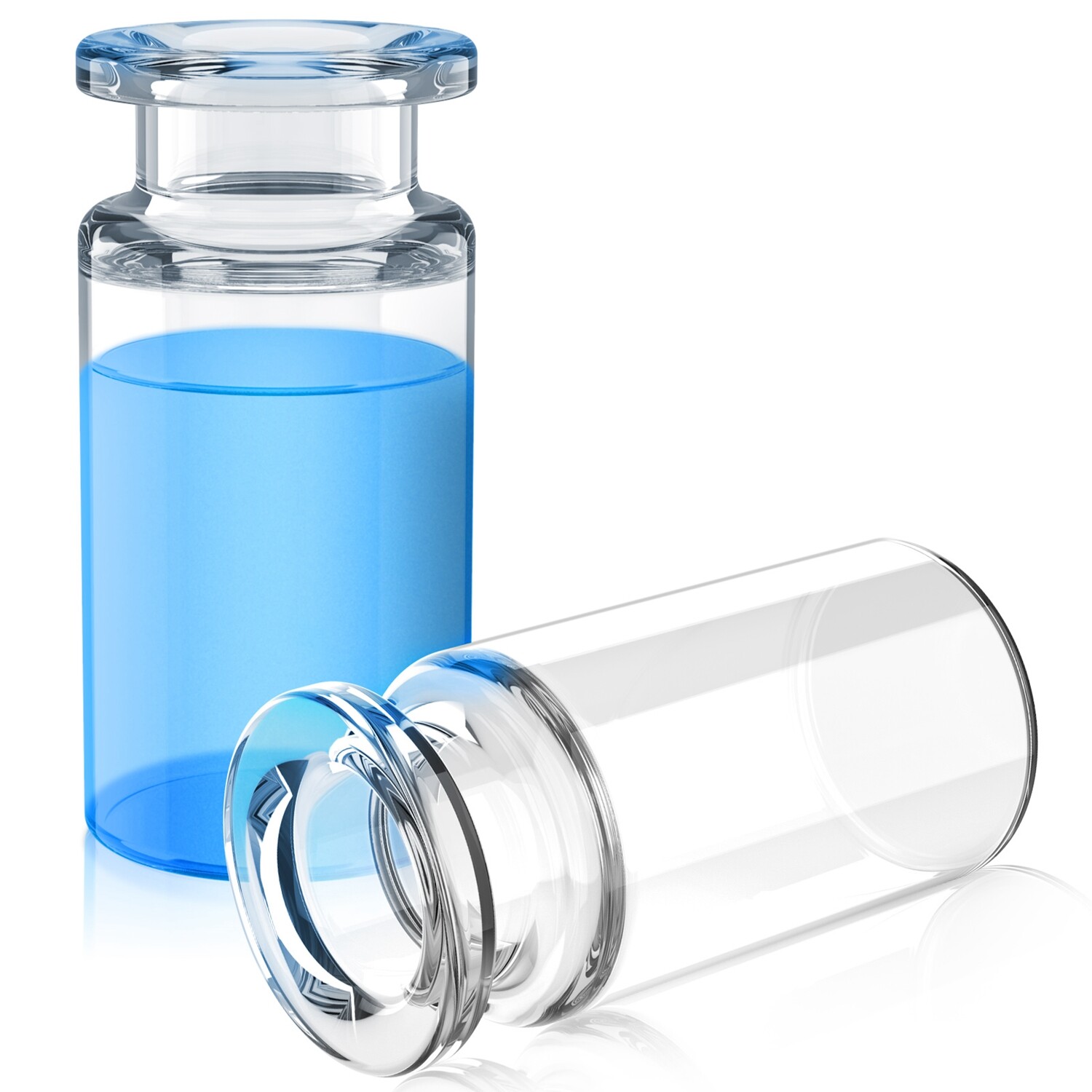 1000x 10mL Headspace Vials Crimp Cap+0.22μm/0.45μm 13mm/25mm PTFE Syringe Filter