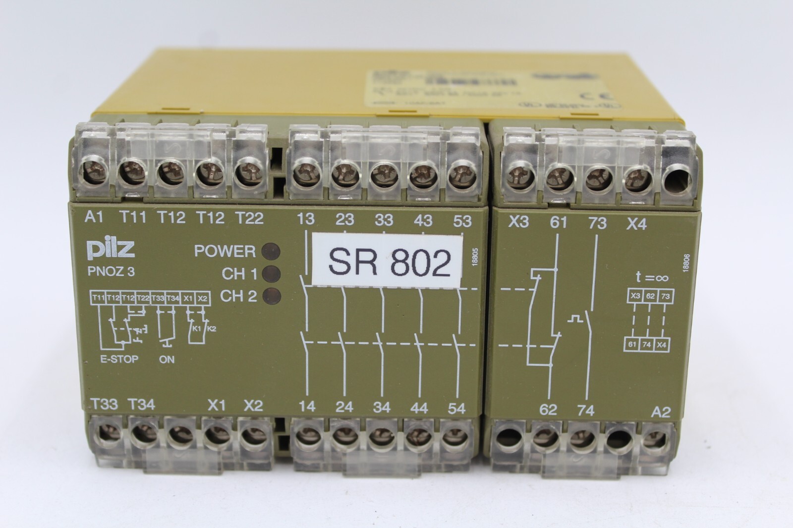 PILZ 474894 SAFETY RELAY PNOZ 3 PNOZ 3 24 V DC 5S10