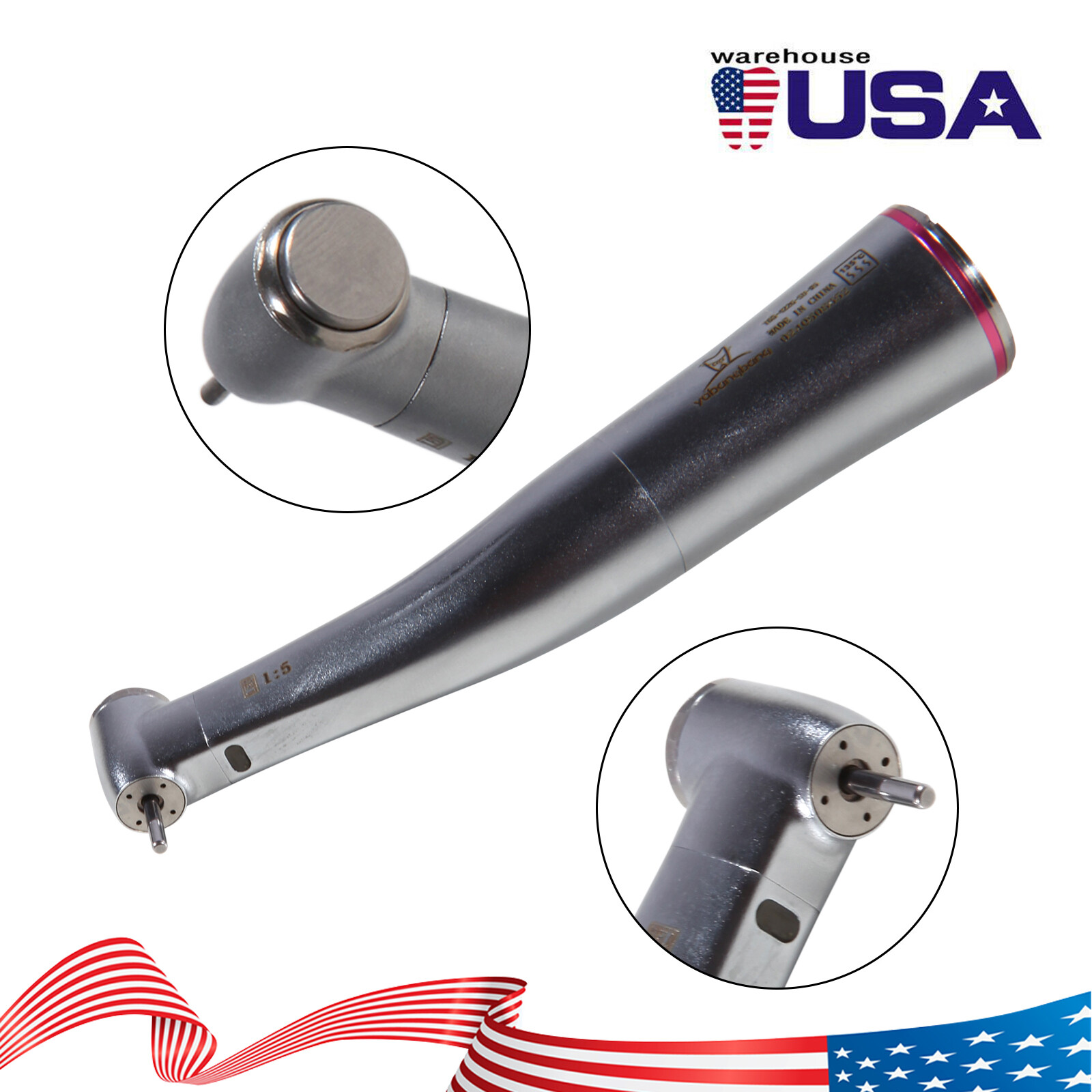 12PCS Dental White Stone High Speed Polishing Burs FG Flame Aluminum Oxide USA