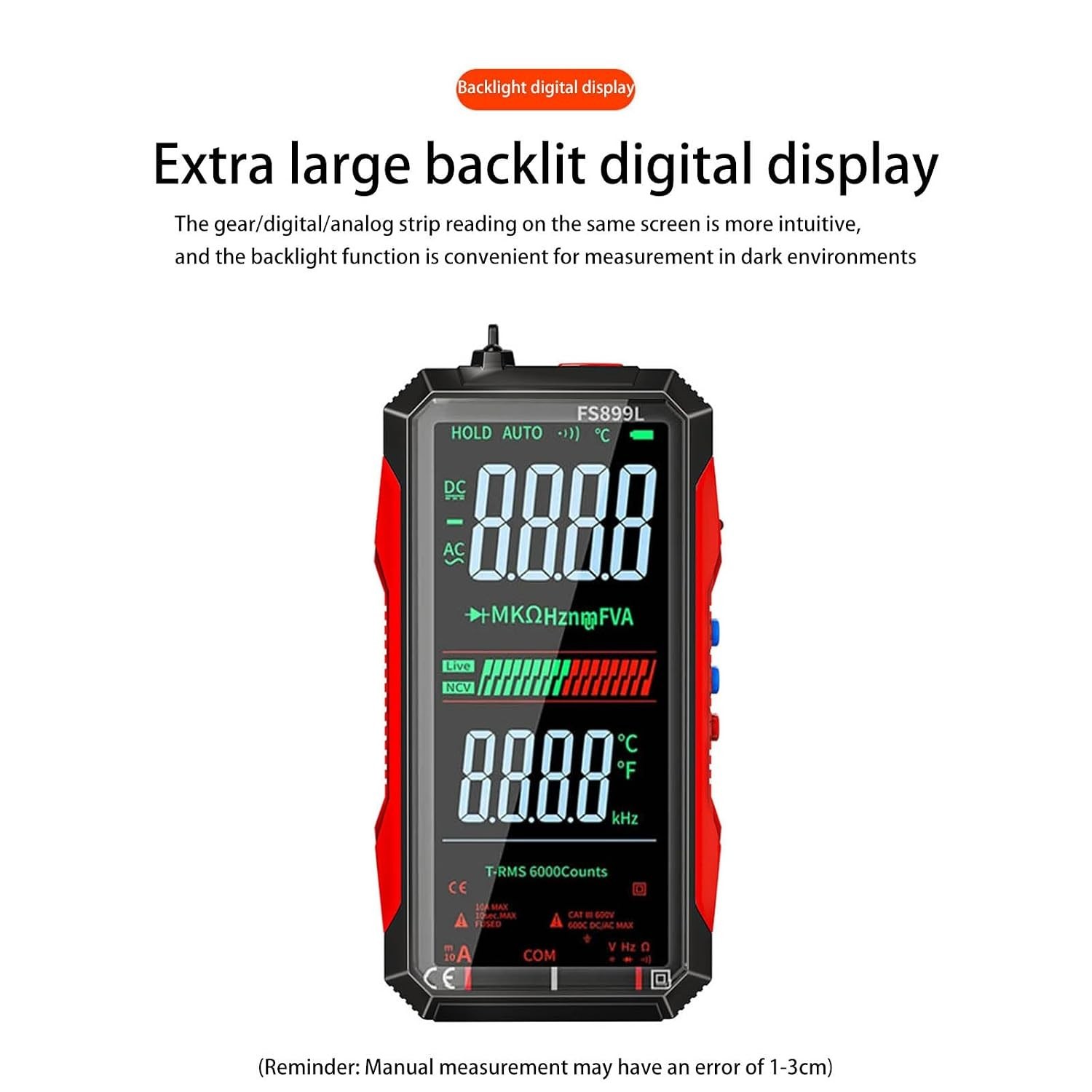 USB Rechargeable Digital Multimeter, 2026 Upgraded Fs899l Multimeter, Automat…